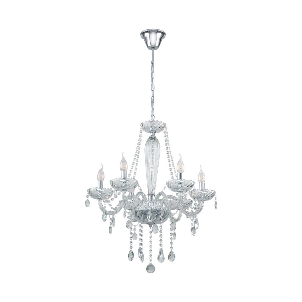 Lustre Basilano 1 72cm 6 gris clair