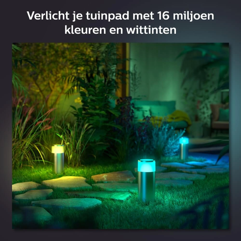 Lampe de jardin Hue Calla Acier inoxydable Philips 8719514388499