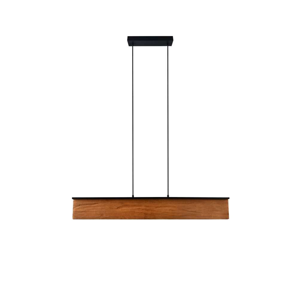 Suspension design Kalea noir avec bois Trio 4017807661422