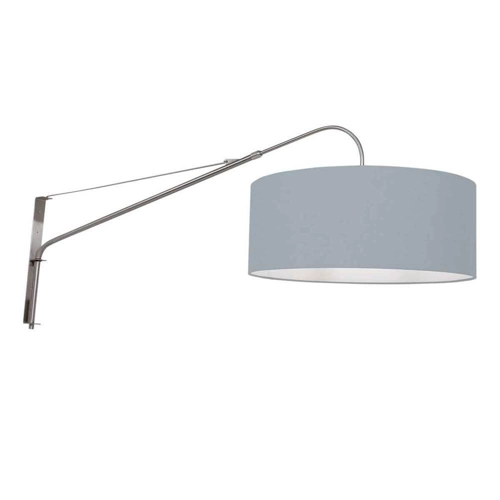 Applique murale Elegant Classy métal avec abat-jour bleu clair