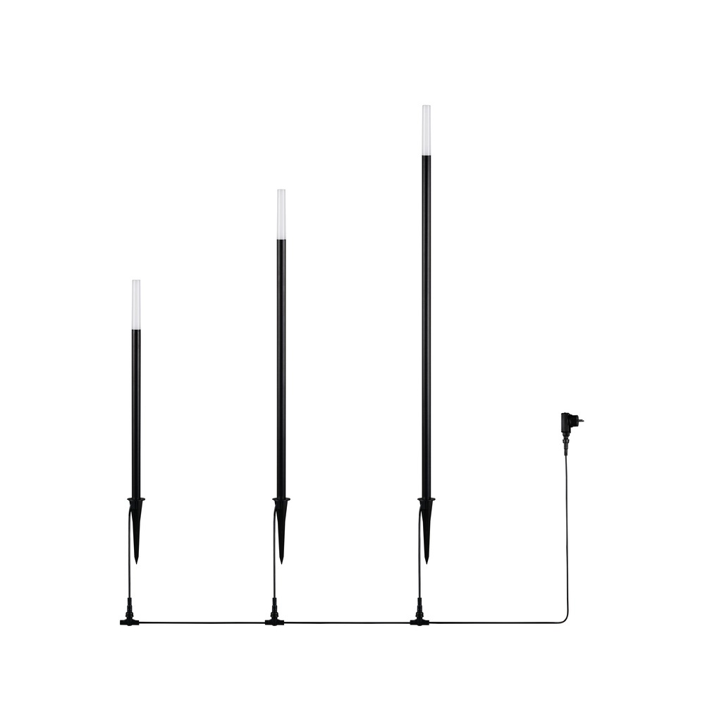 Lampe de jardin Stick Noir Trio 4017807697575