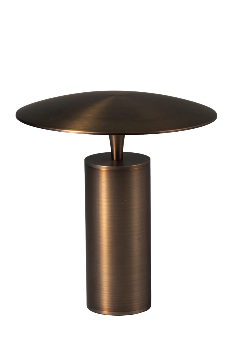 Lampe de table LED Jess Ø 33cm - bronze