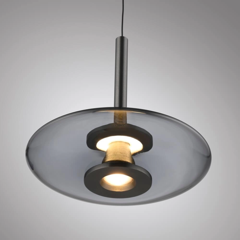 Lampe suspendue 3 lumières Pure Vitrum conception gris Paul Neuhaus 4012248382646