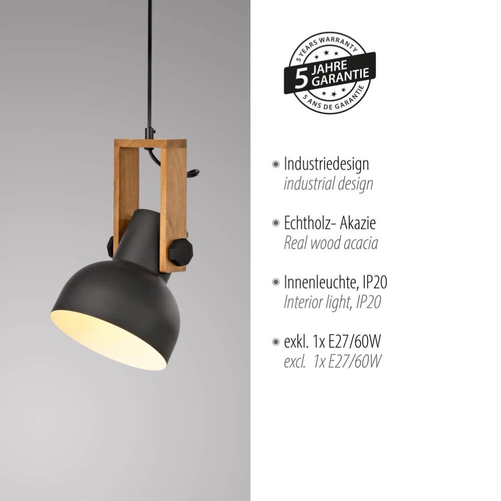 Lampe suspendue Cup 2.0 1 lumière Just Light 4043689000653