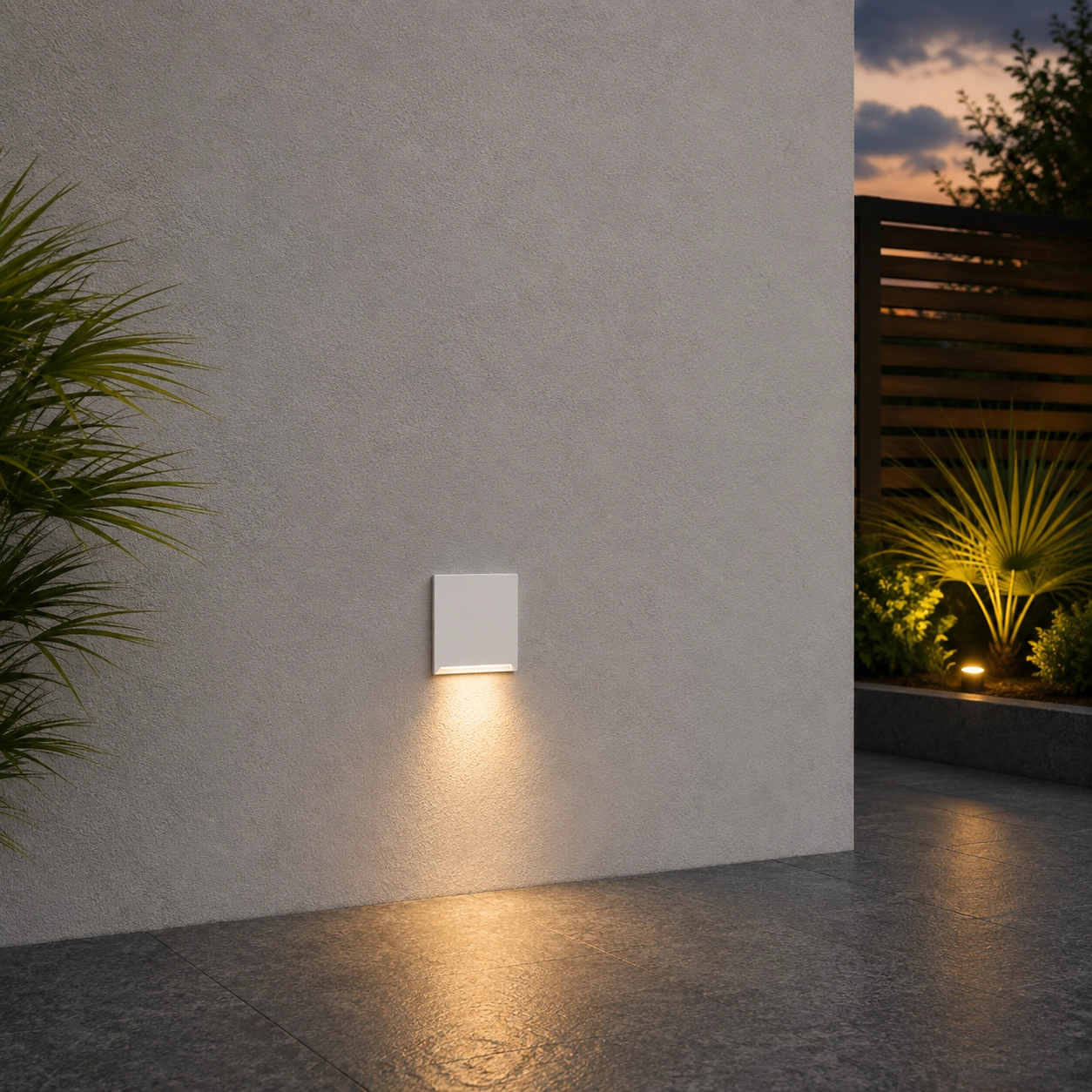 Luminaire encastré carré Iko Uniquement blanc