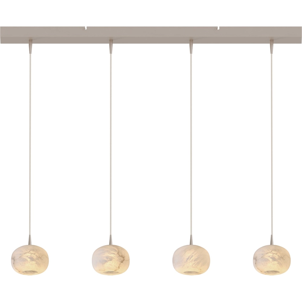 Lampe pendante de conception Alta Terra beige à 4 tons clairs