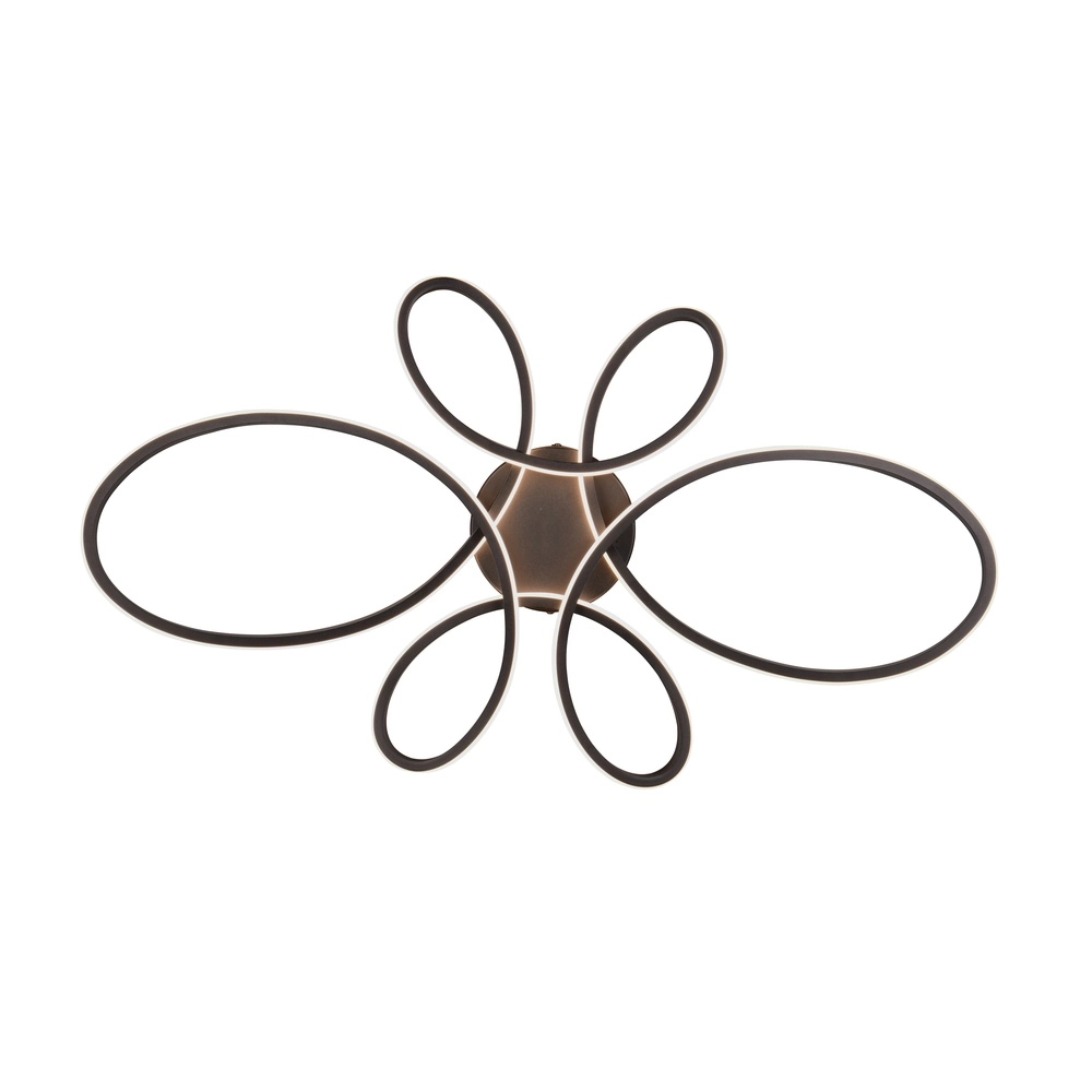 Plafonnier design Fly noir Trio 4017807600865