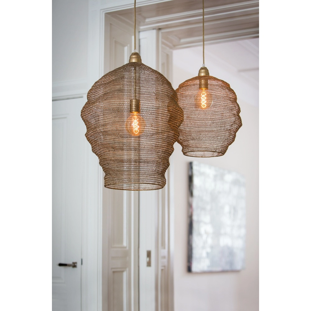 Lampe pendante en maille Nikki Ø 45 cm - bronze ancien Light & Living 8717807175399