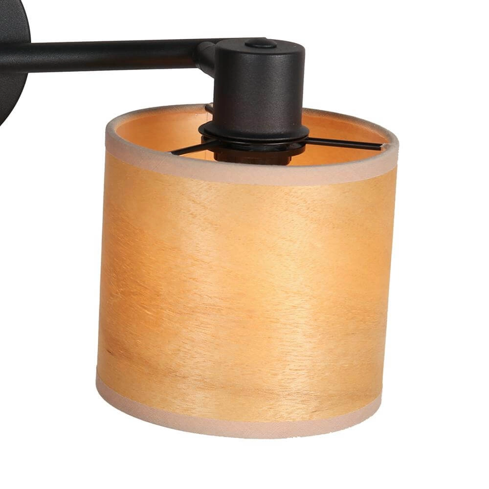 Plafonnier Bambus Noir avec bambou 2 lumières Steinhauer 8712746171419