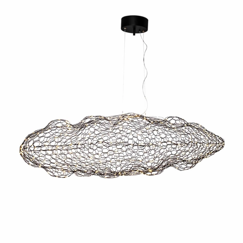 Lampe suspendue Hayden noir mat 40cm