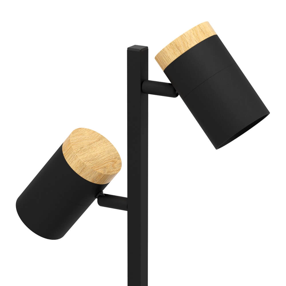 Lampe de bureau noire Cartagena avec 2 sources lumineuses Stars of Light 9008606221301