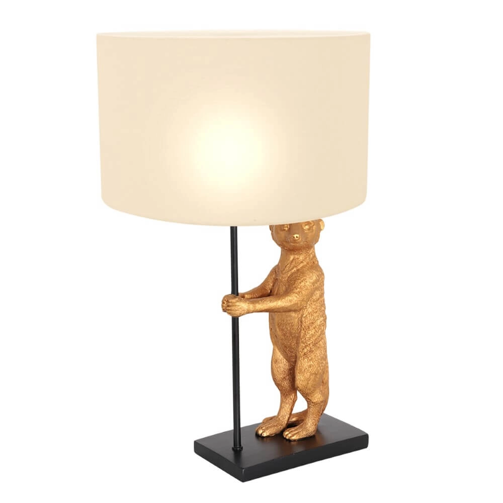 Lampe de table Animaux avec abat-jour en lin sable Steinhauer 8712746151817