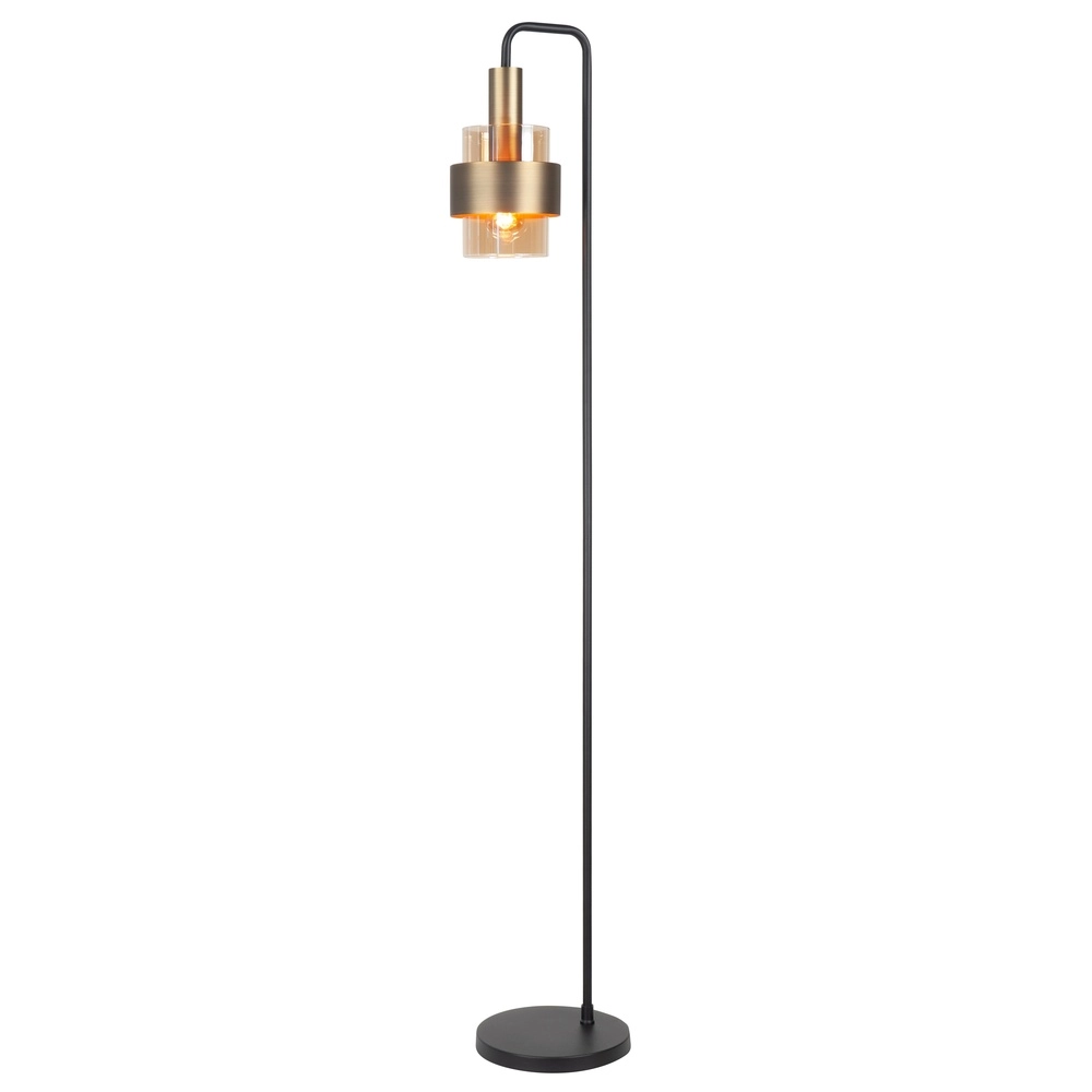 Lampadaire Marrone noir avec bronze cuivré Lampadaire Marrone noir avec bronze cuivré