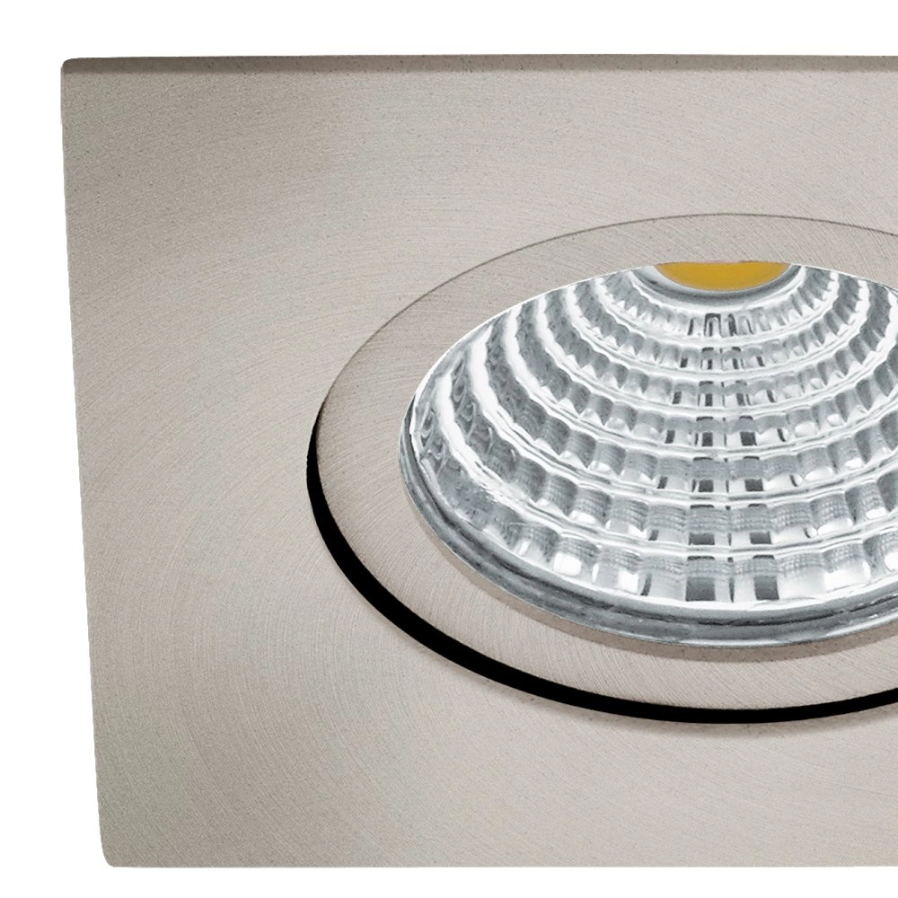 Spot LED réglable Saliceto carré - 6w - 4000K nickel mat Eglo 9002759983086