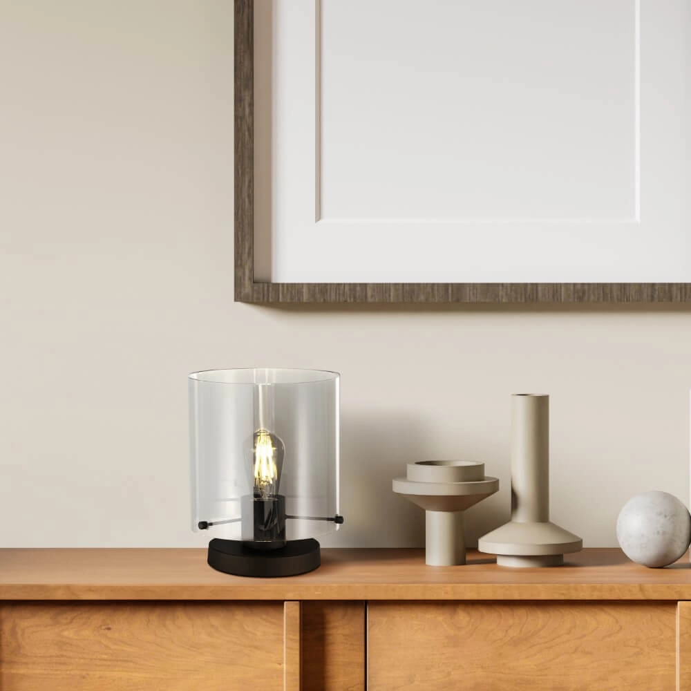 Lampe de table noire Sweden concevoir Searchlight 5053423272153