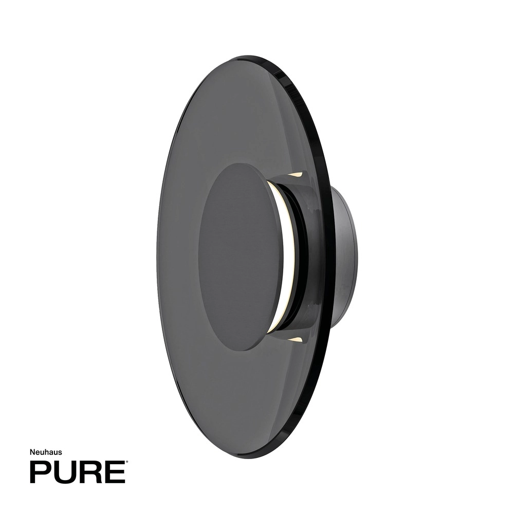 Lampe murale Pure Moon Ø 32cm - platine avec verre fumé Paul Neuhaus 4012248386354