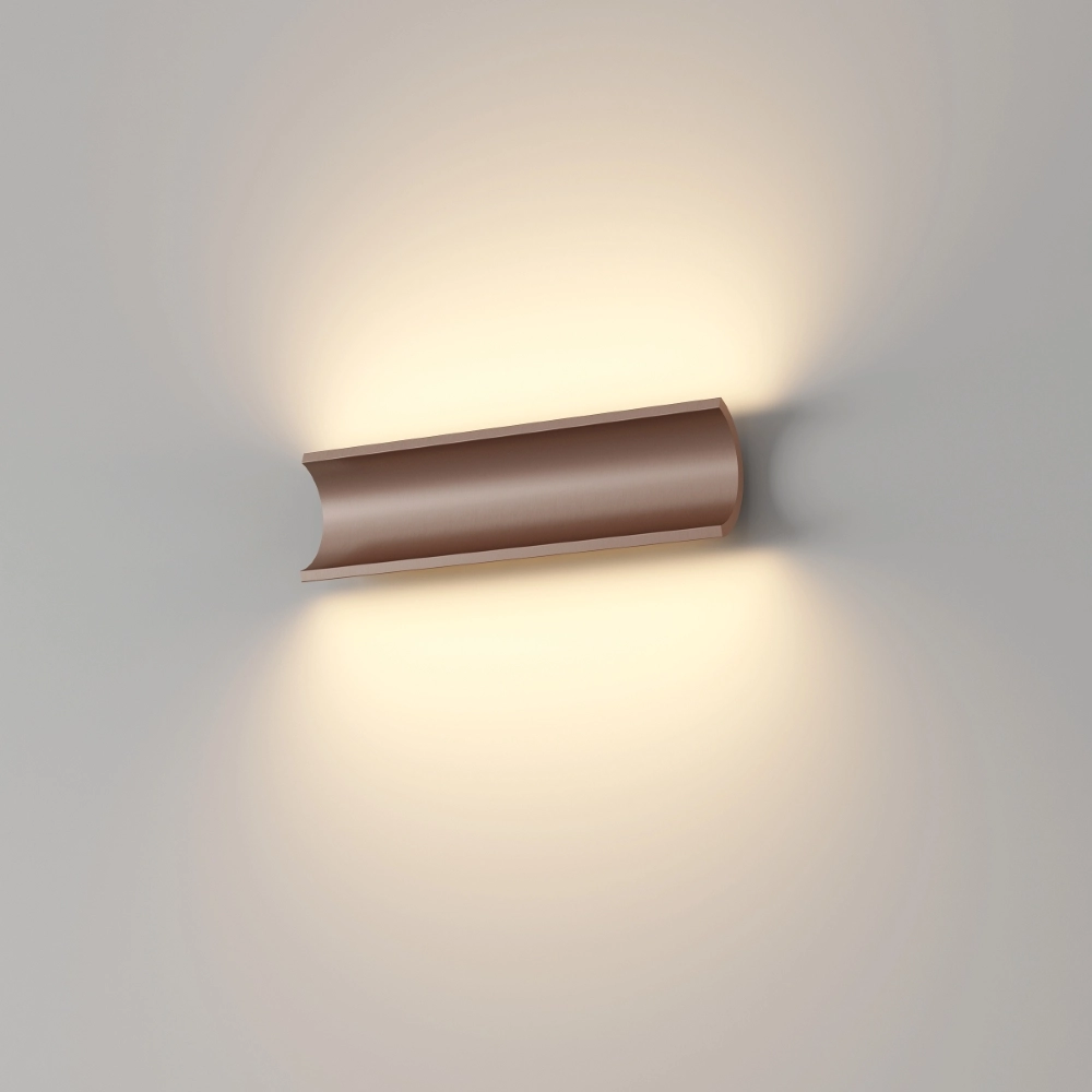 Lampe murale indirecte Malibu En haut en bas - bronze brossé