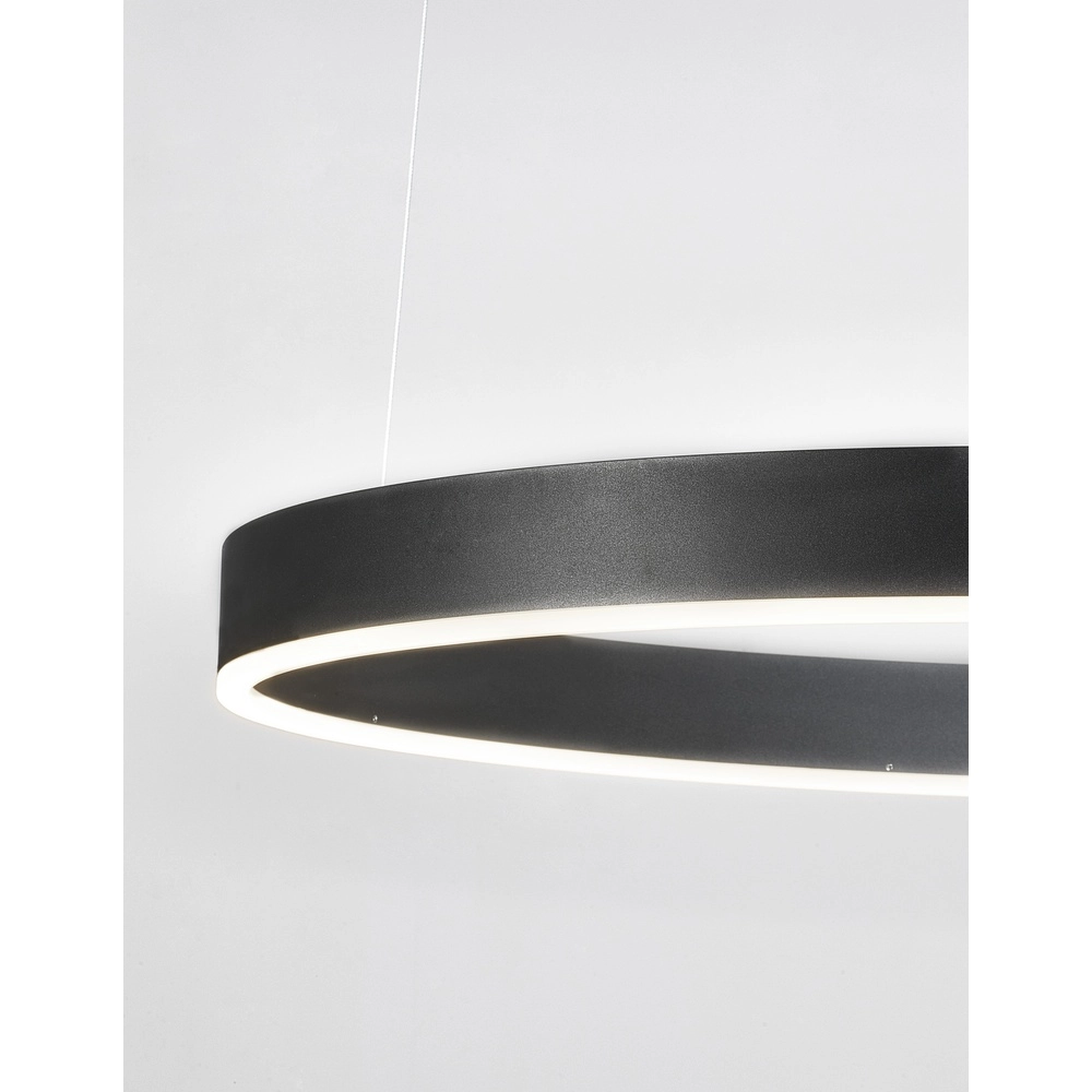 Suspension Motif noir Ø 80cm 3000K Lyora 5212017421975