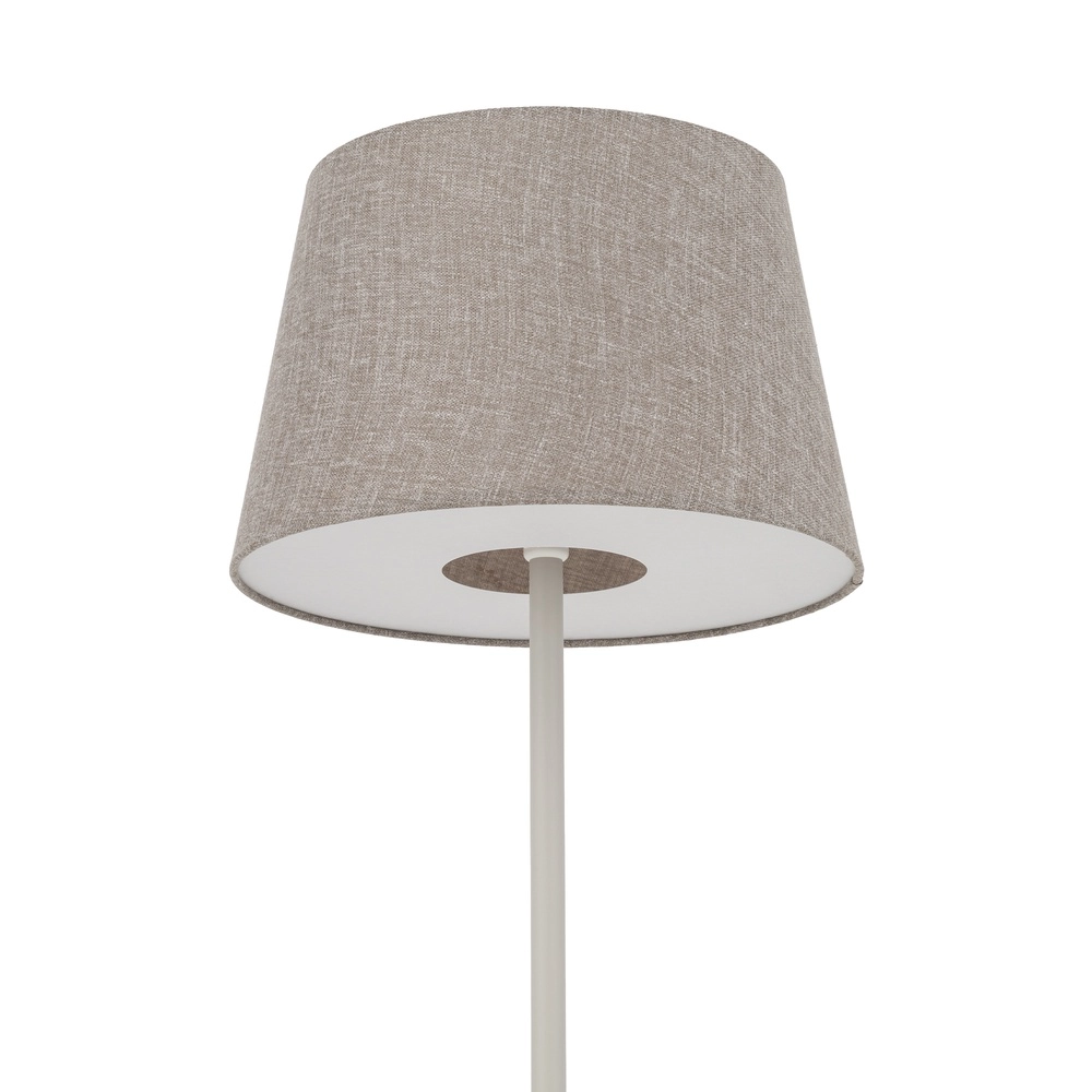 Lampe de pied Tutoia brun sable Ø 46cm Lyora 5903139116831