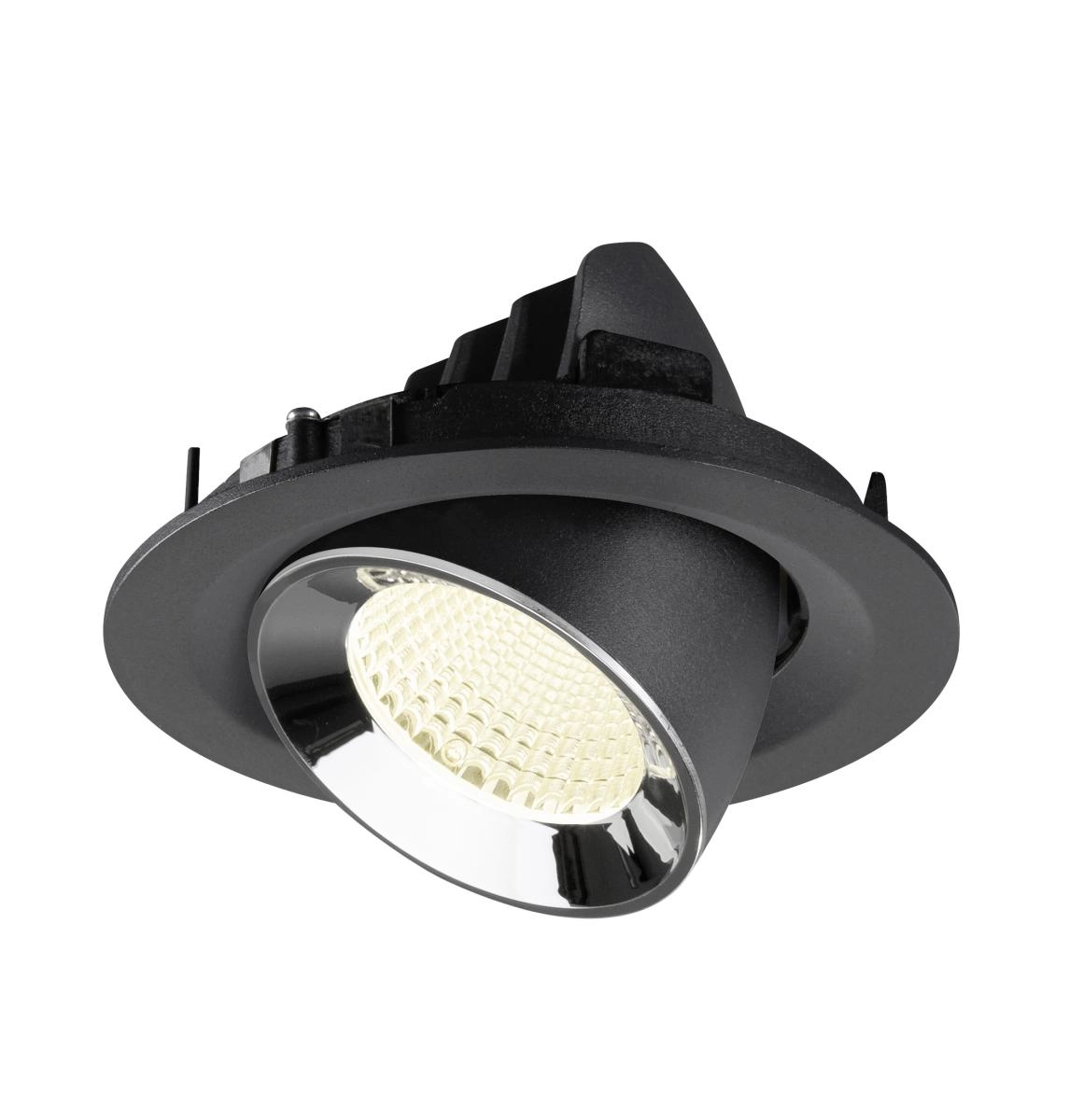 Spot encastré Numinos Gimble M noir/chrome 4000K - 40 deg SLV 4024163311724