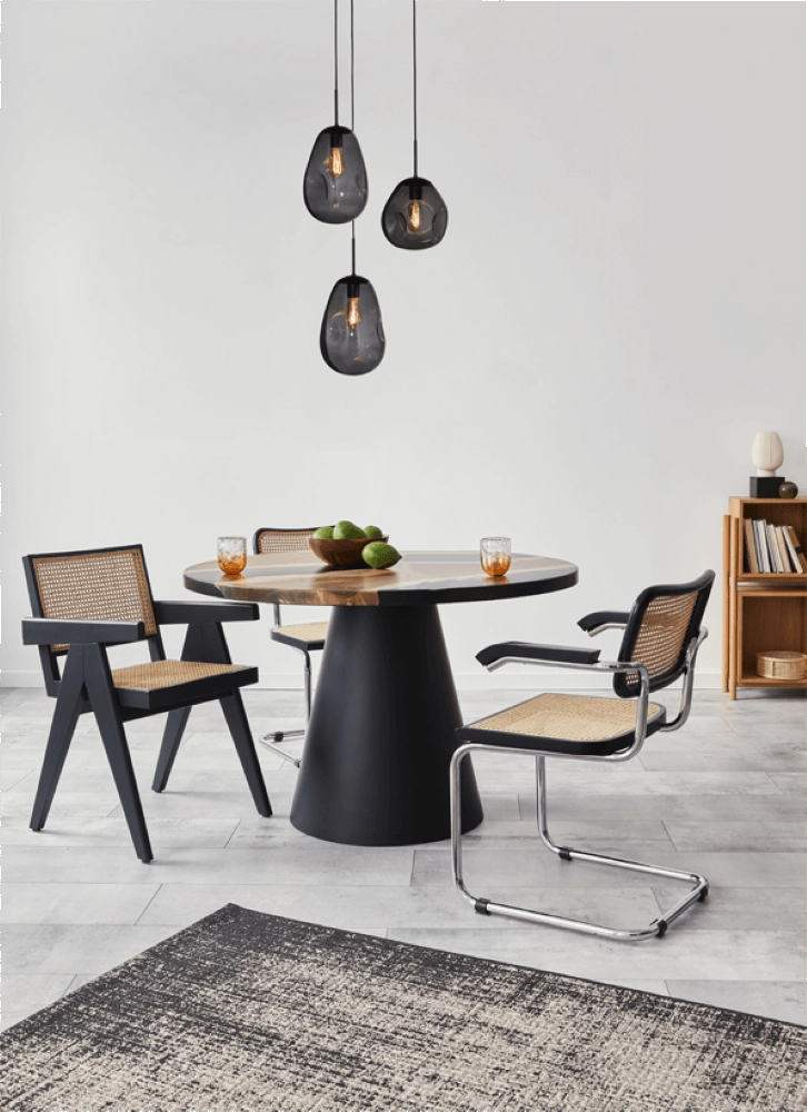 Lampe suspendue Lava 3x verre à fumée Masterlight 8718121286457