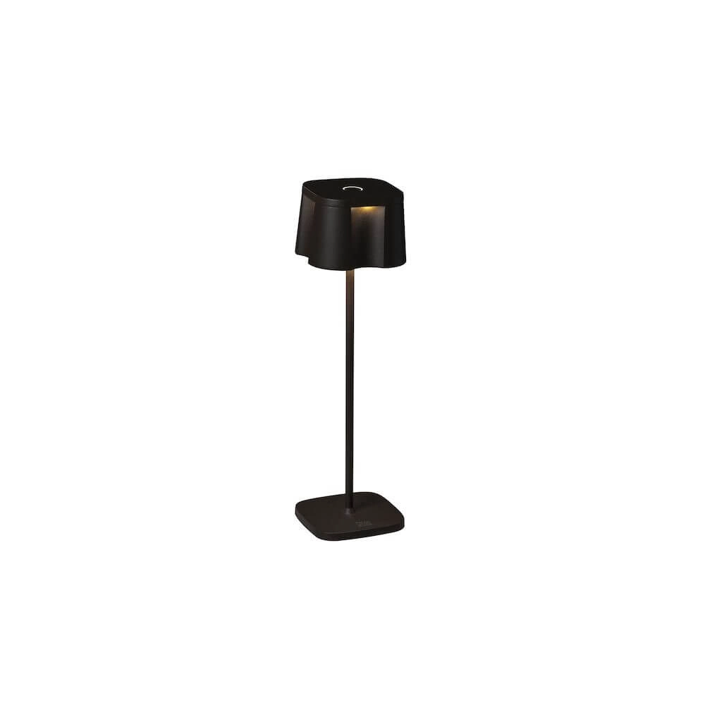 Lampe de table noire Nice rechargeable KonstSmide 7318307818758