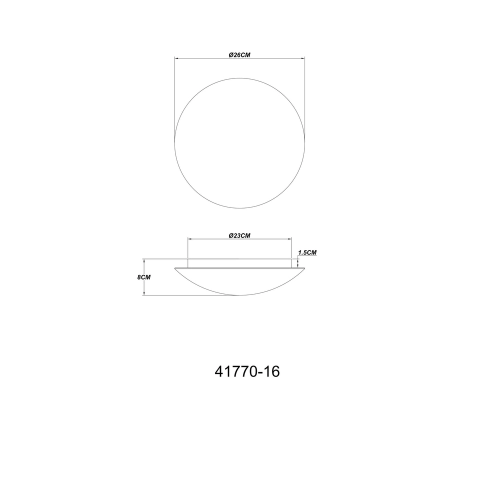 Lampe de plafond Patricia blanc Ø 26 cm Globo 9007371478262