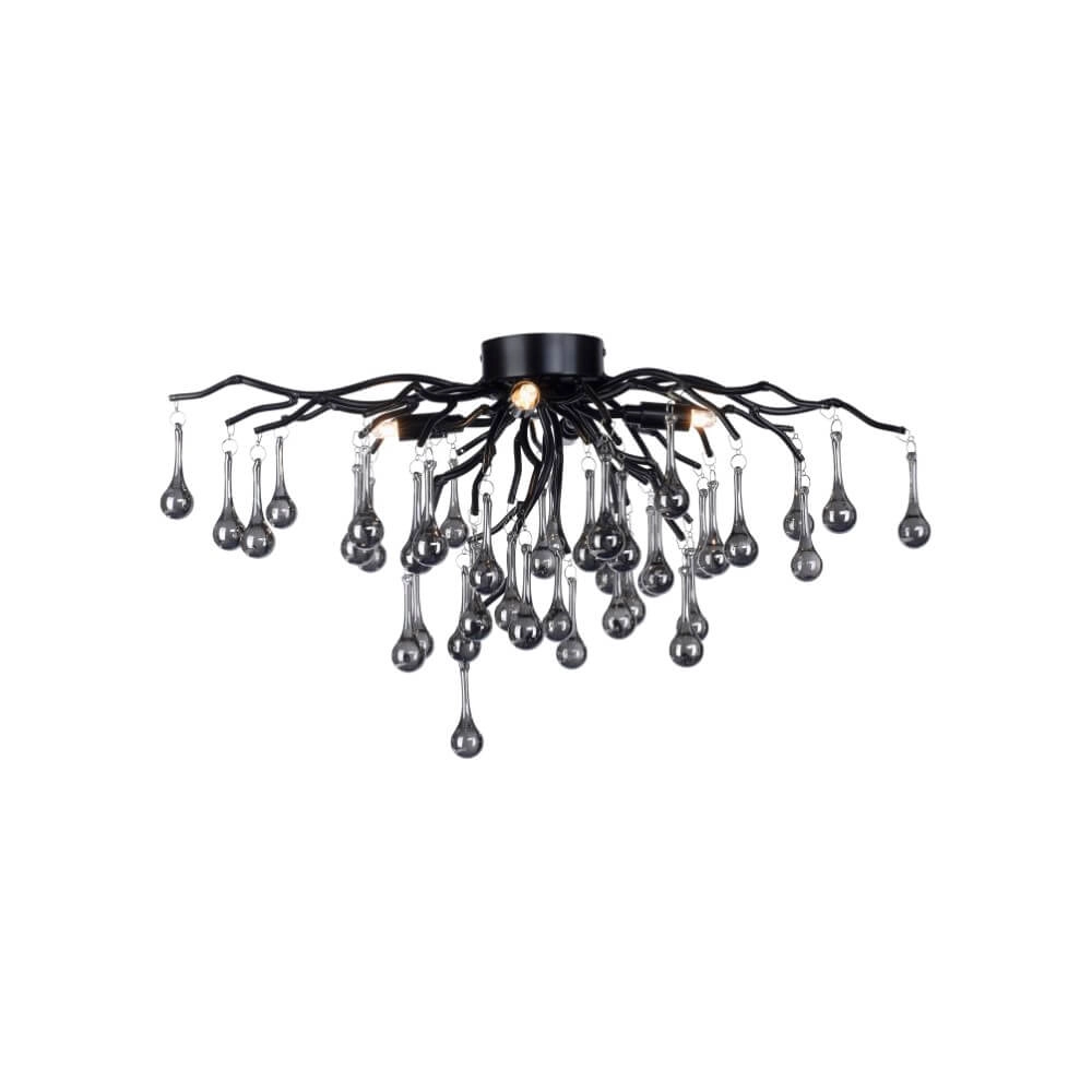 Lustre Icicle noir 60cm Paul Neuhaus 4012248377574