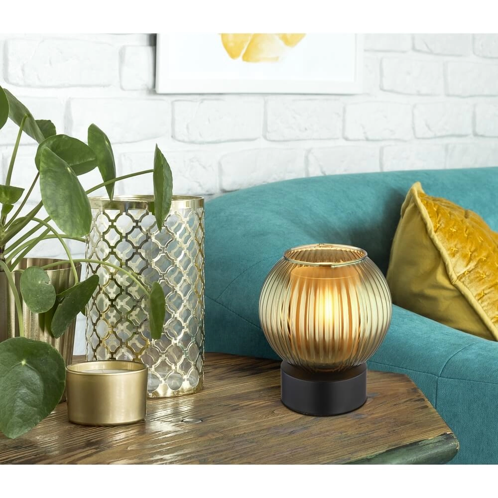 Lampe de table Zumba verre vert Ø 15cm Globo 9007371459001