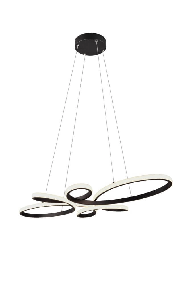 Lampe suspendue design Fly noir Trio 4017807600926