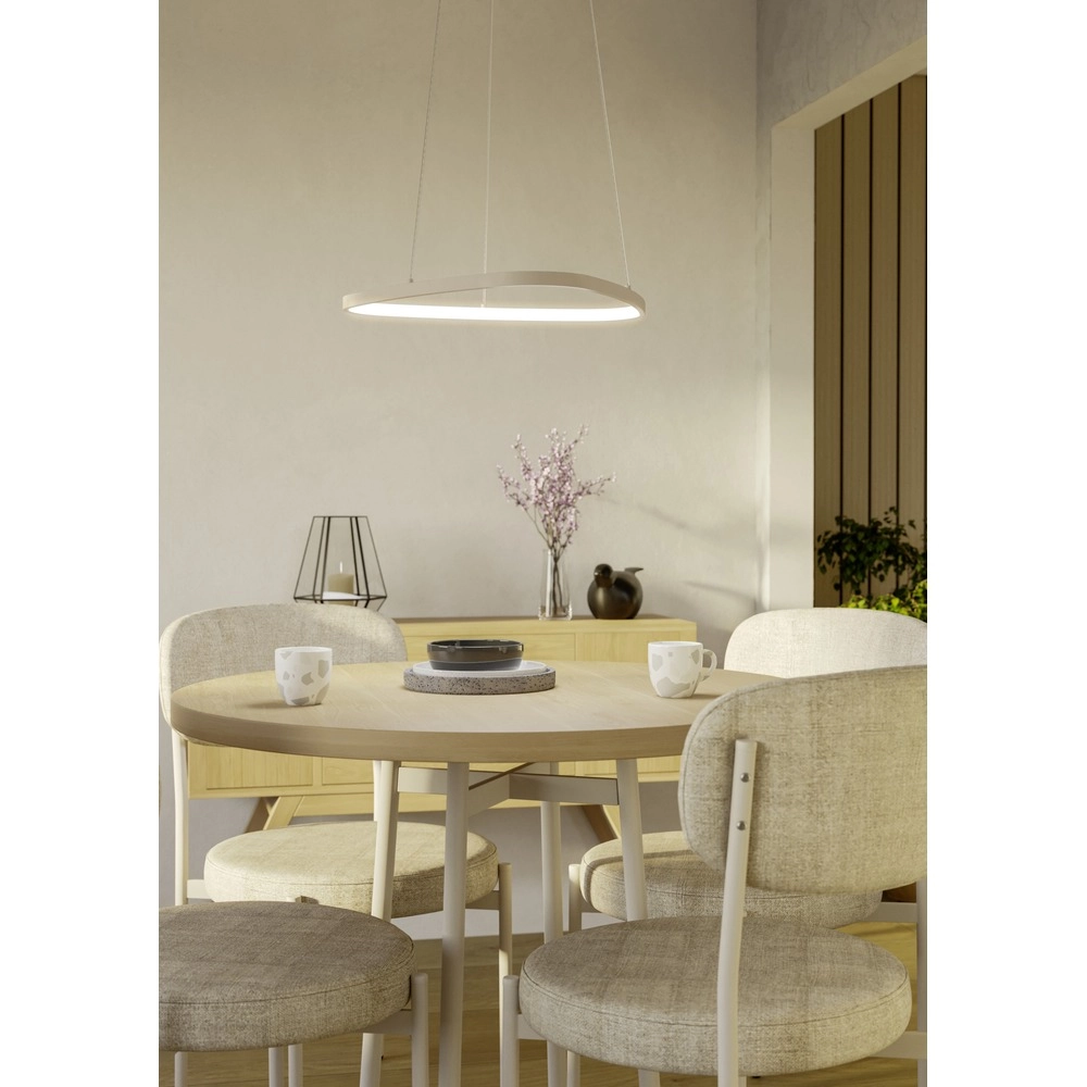 Lampe pendante moderne Leporano brun sable Eglo 9008606391196