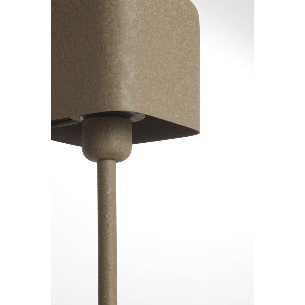 Lampe de chevet Elenie 13x13cm - brun foncé mat Light & Living 8717807818685