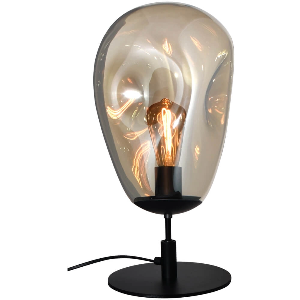 Lampe de table Lava Verre doré Ø 22,5cm Lampe de table Lava Verre doré Ø 22,5cm