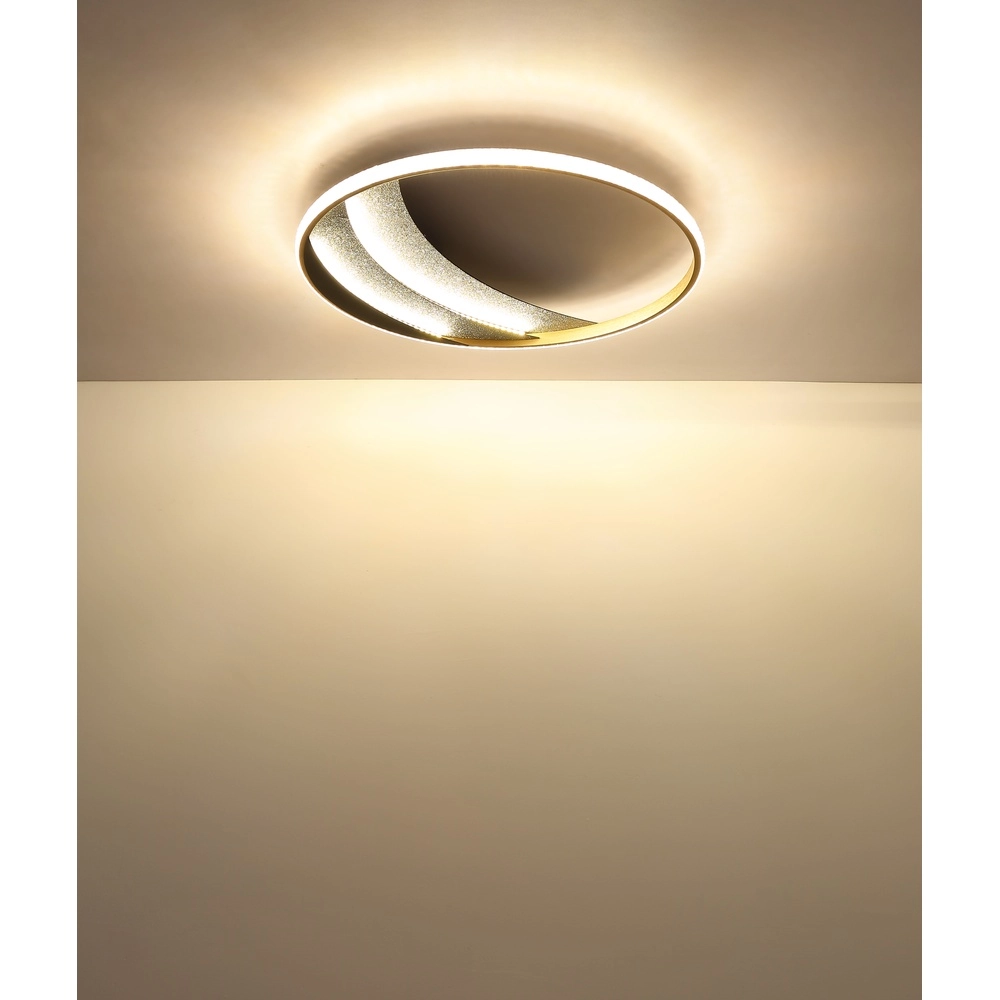 Lampe de plafond unique Constance noir avec or Ø 52cm Globo 9007371572847