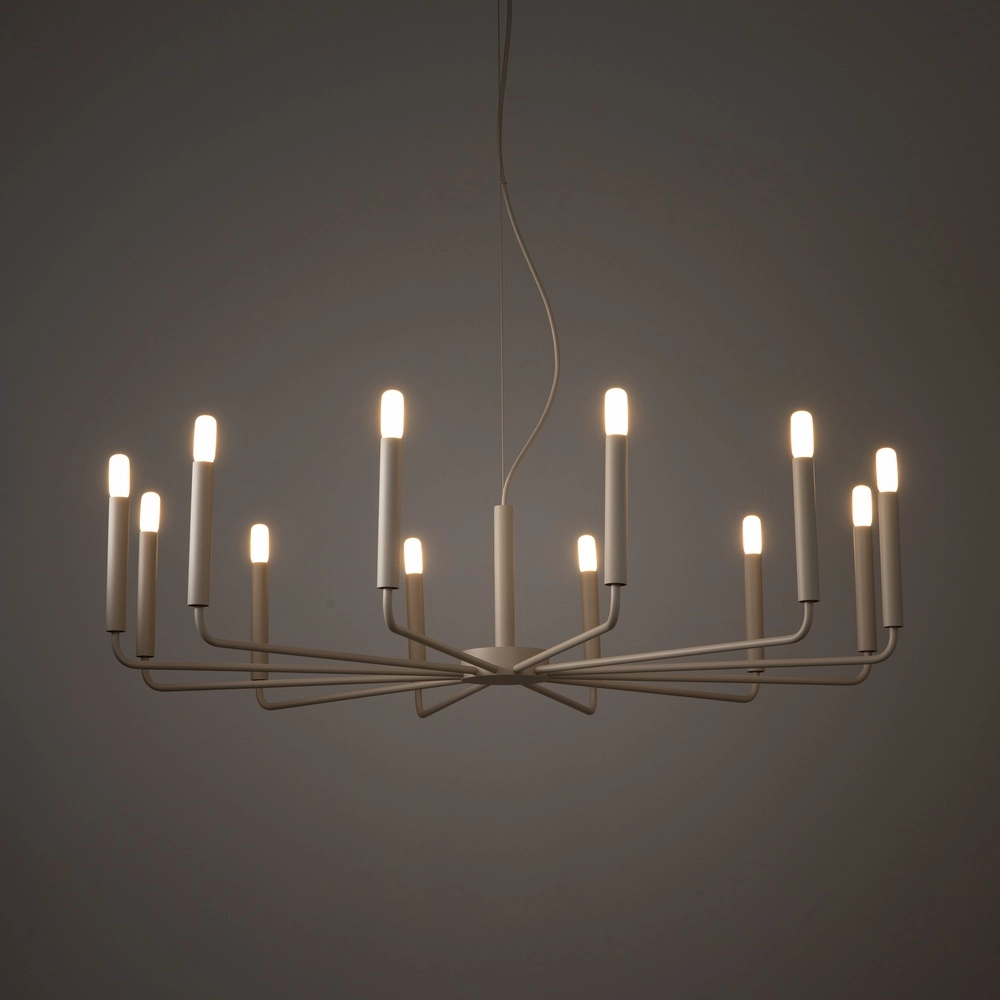 Lustre moderne Orto brun sable Ø 103cm Lyora 5903139125260