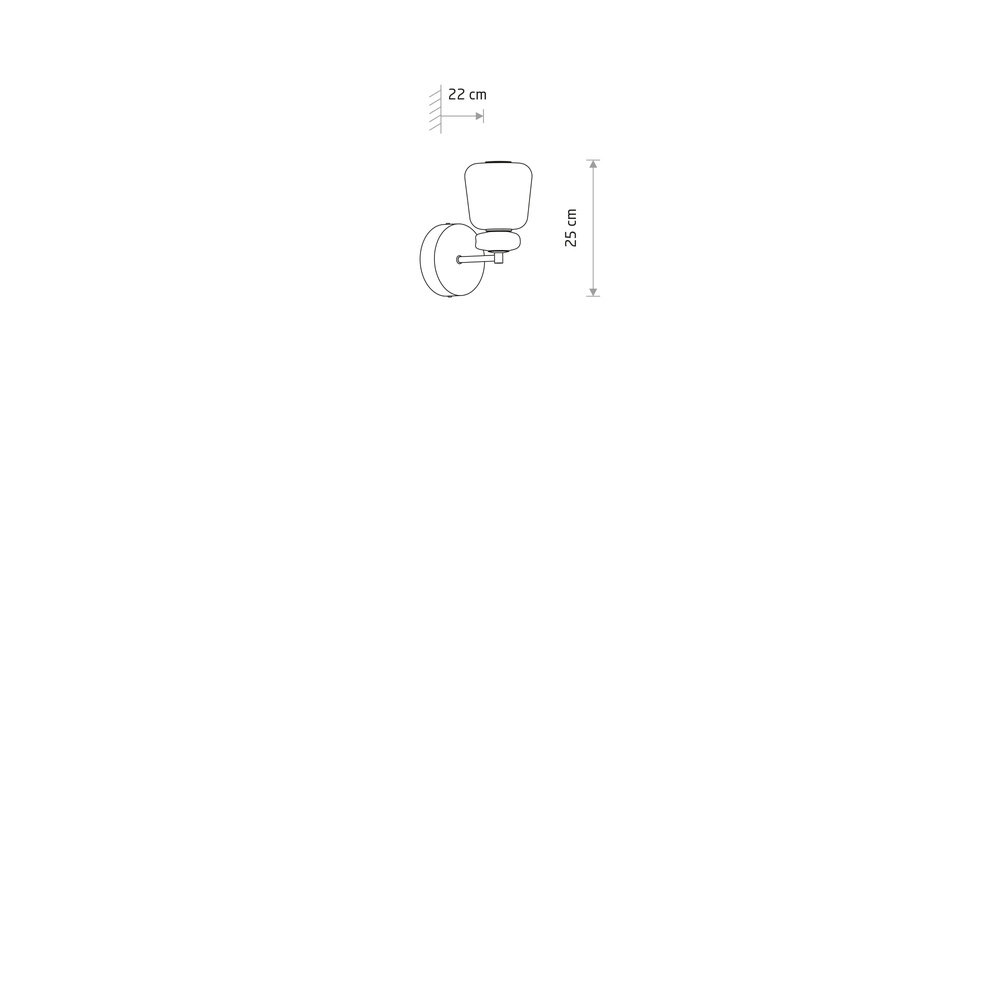 Lampe murale Ceramic Led Céramique et verre Lyora 5903139117036
