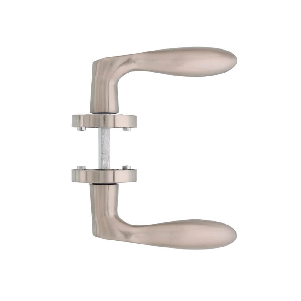 Poignée de porte rétro George Rosace nickel mat Intersteel 8714186143971