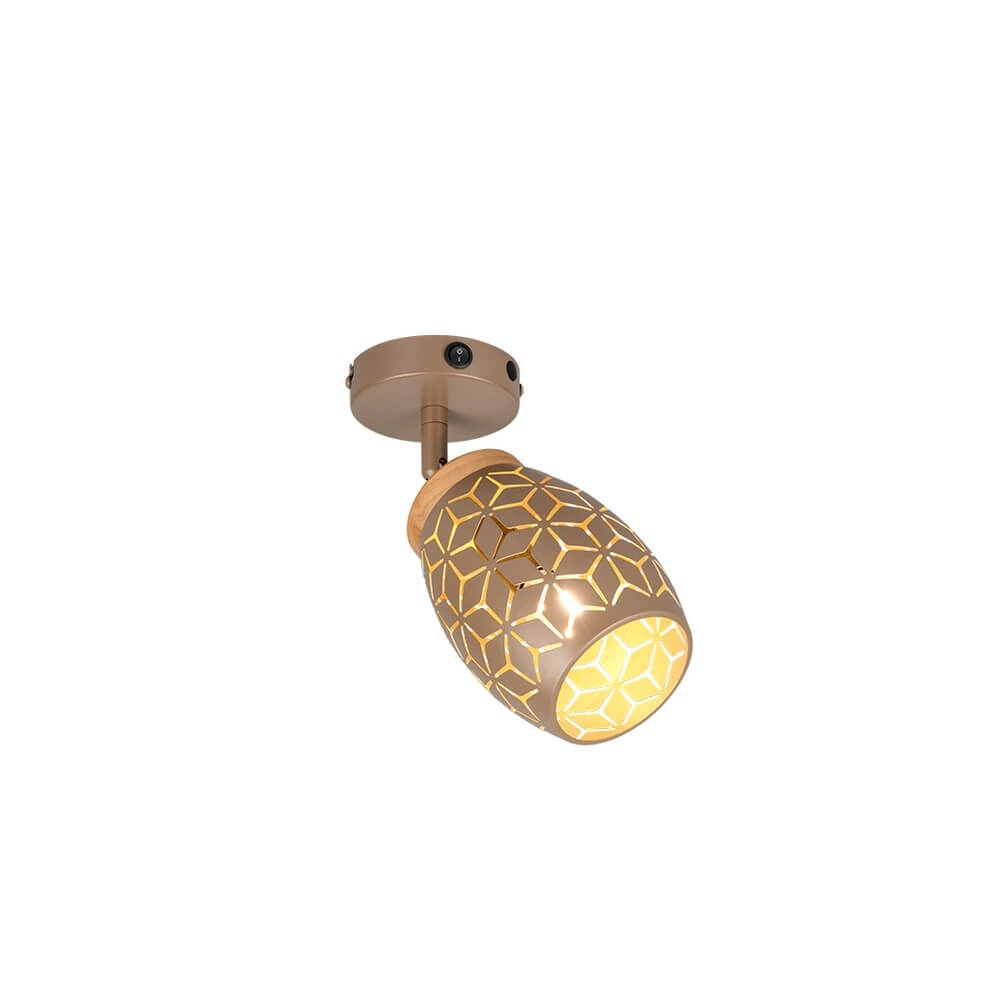 Spot monté en surface Bidar brun café Trio 4017807640656