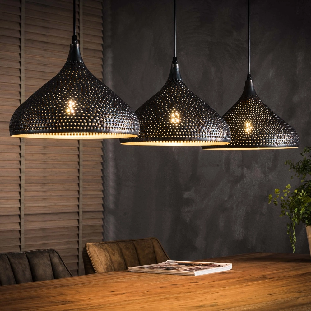 Lampe suspendue à trou Punch 3x E27