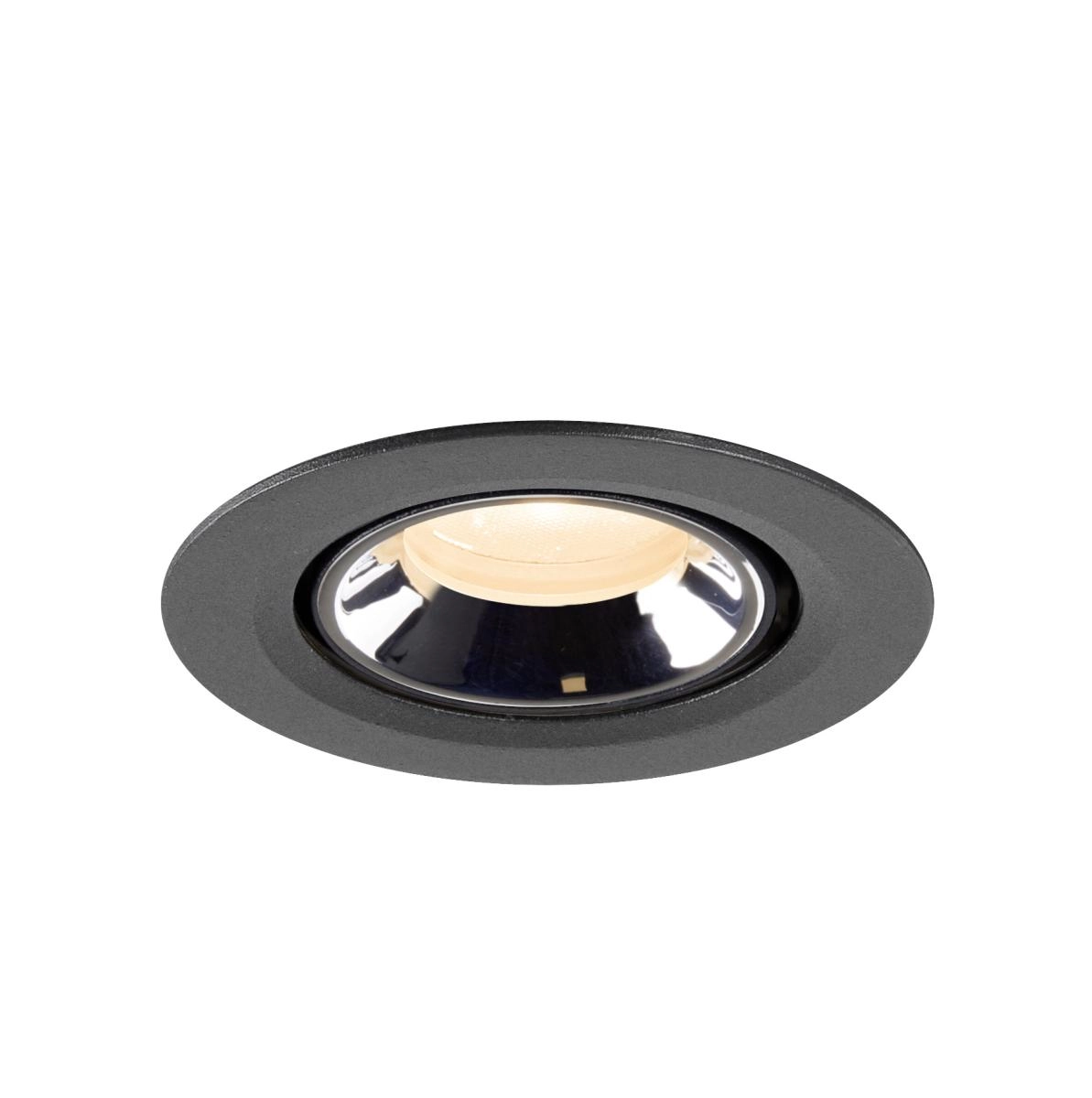 Spot encastré Numinos Gimble XS noir/chrome 2700K - 20 deg SLV 4024163307260