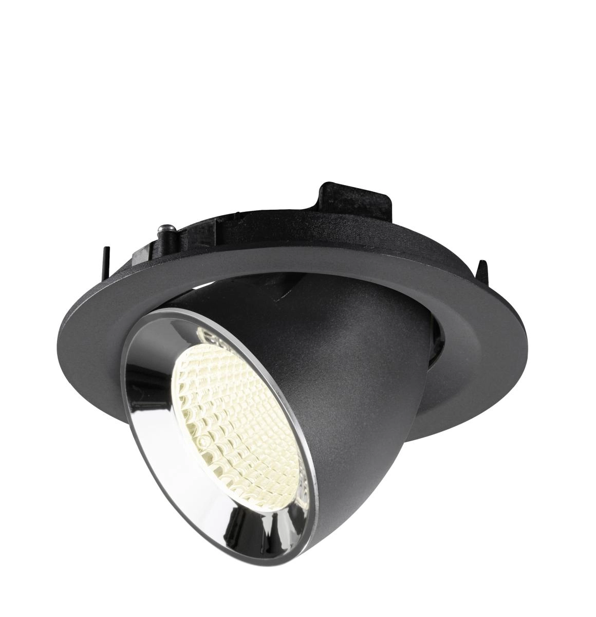 Spot encastré Numinos Gimble M noir/chrome 4000K - 40 deg SLV 4024163311724