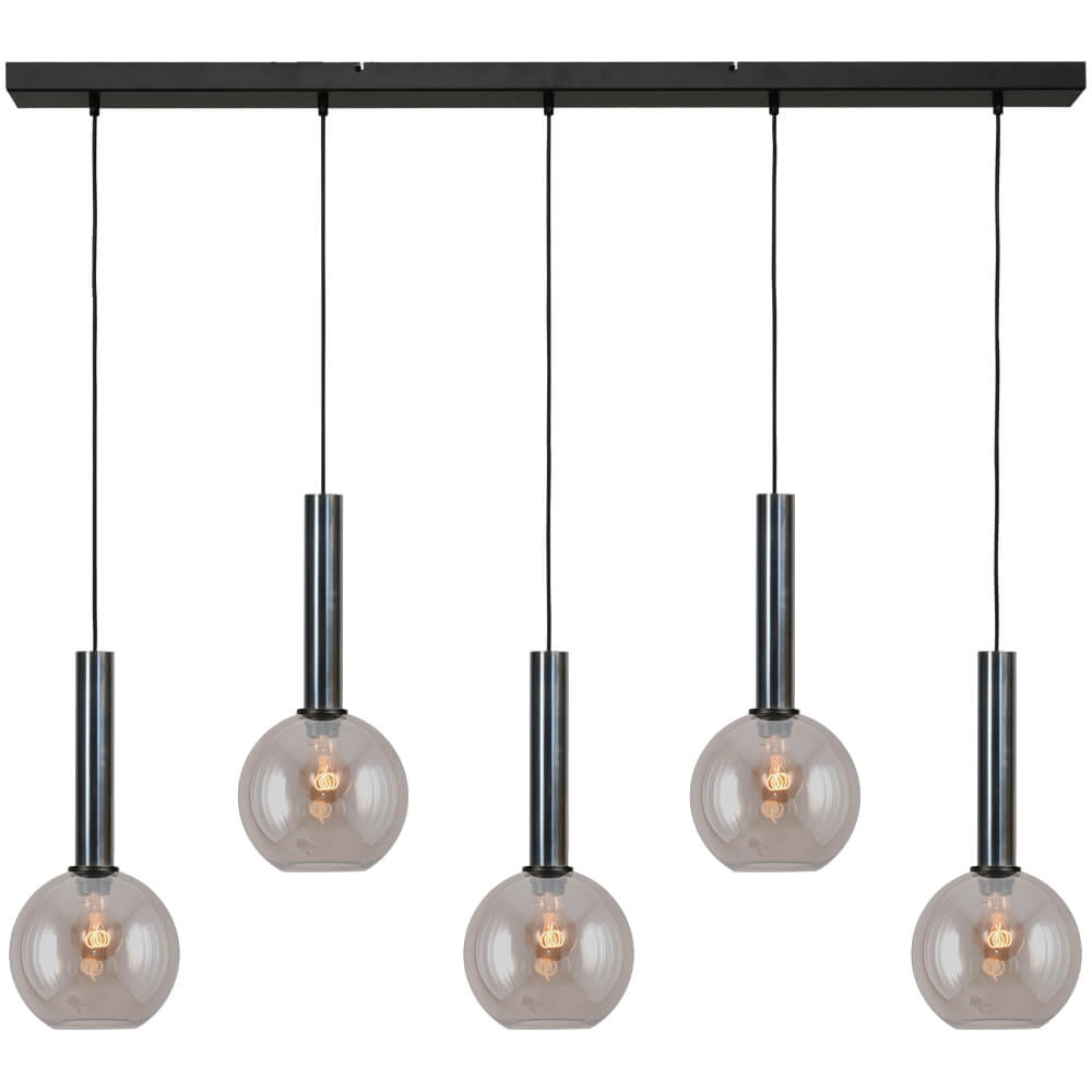 Lampe suspendue Bella 2 Huile tachetée avec verre doré