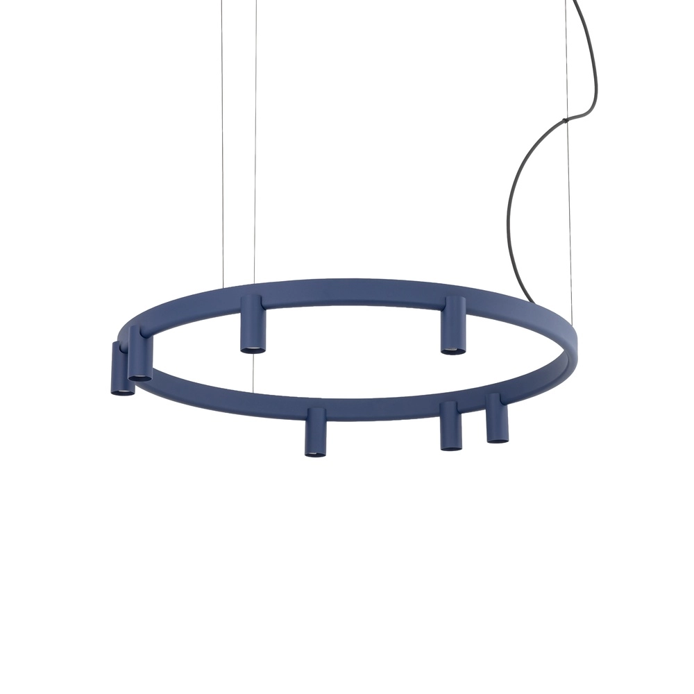 Lampe pendante de conception Fourty bleu marine Ø 80cm
