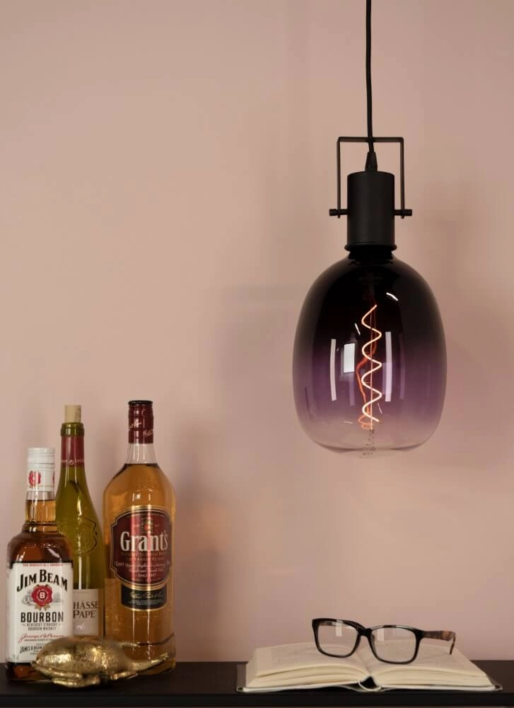 Lampe suspendue rurale noire Calari Eglo 9002759310738