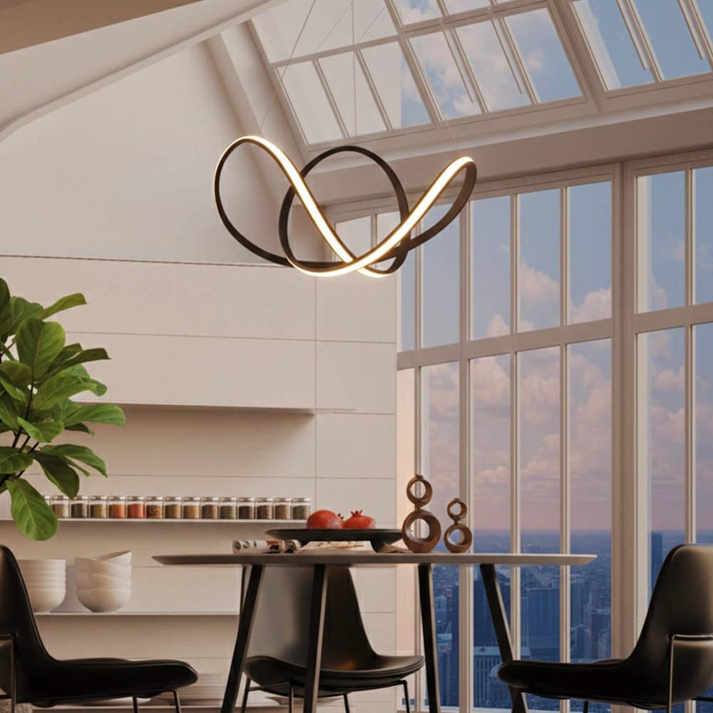 Suspension design Apus noir Ø 70cm