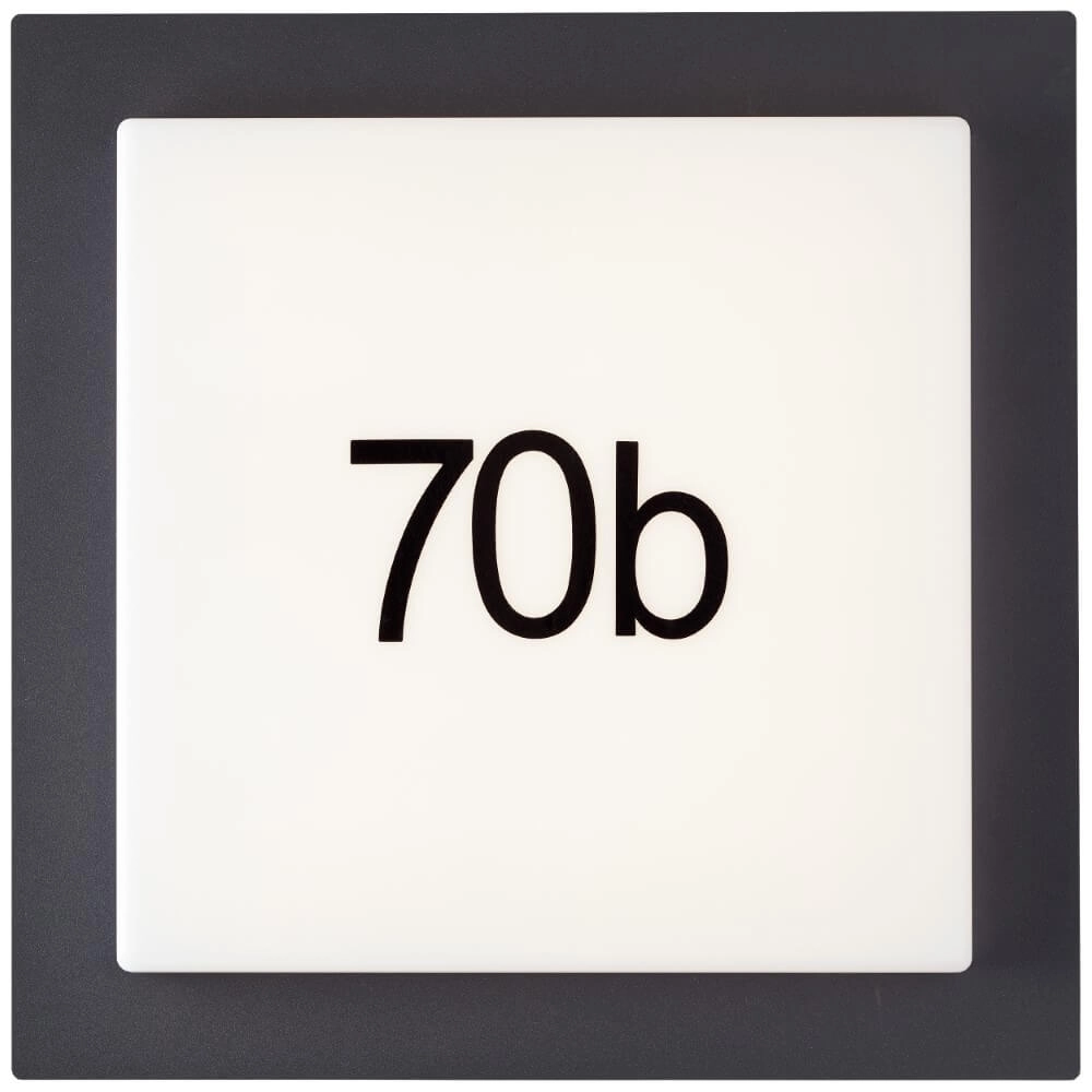 Lampe numéro de maison Sten noir Brilliant 4004353412837