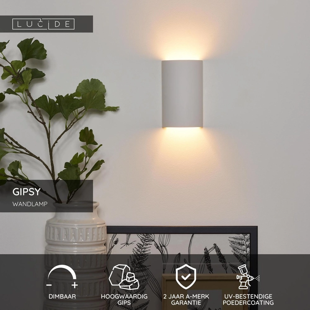 Lampe murale Gipsy Blanc Lucide 5411212351494