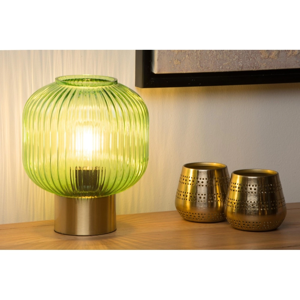 Lampe de table Maloto Ø 20cm vert Lucide 5411212451248