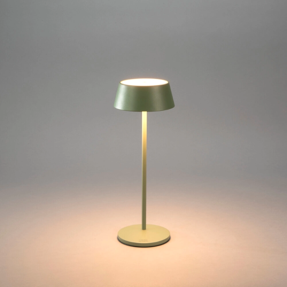 Lampe de table rechargeable Menton vert menthe KonstSmide 7318307839630