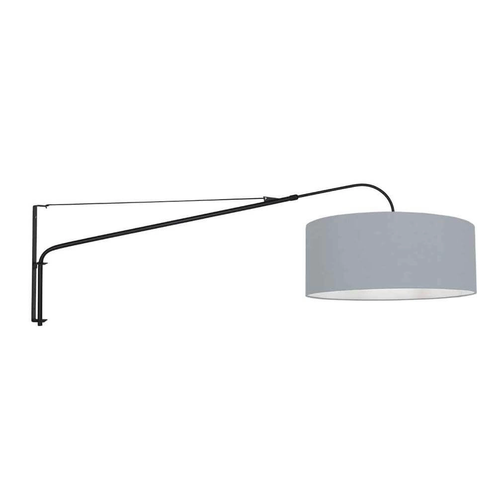 Applique murale Elegant Classy Noir avec capuche bleu clair
